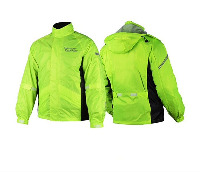 Motorcycle Rain Suit - Adjustable - Reflective