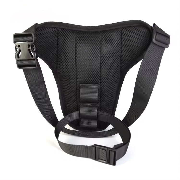Motorcycle Leg Bag - Waterproof - Fox Face Design - Carbon Fibre Look