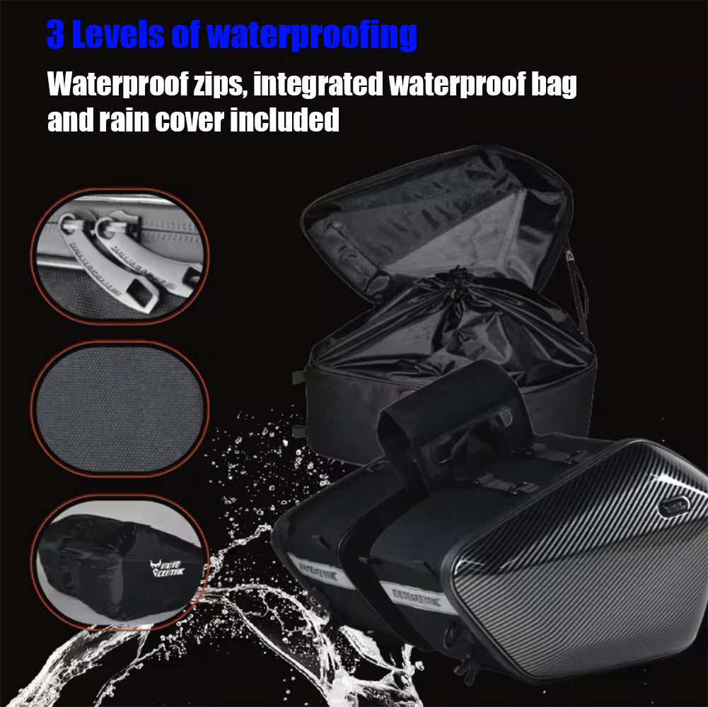 Motorcycle Saddle Bags - Carbon Fibre