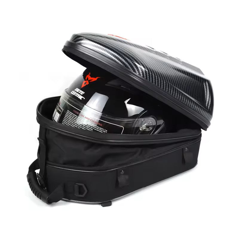 Motorcycle Backpack - Carbon Firbre - Tail Bag - Expandable
