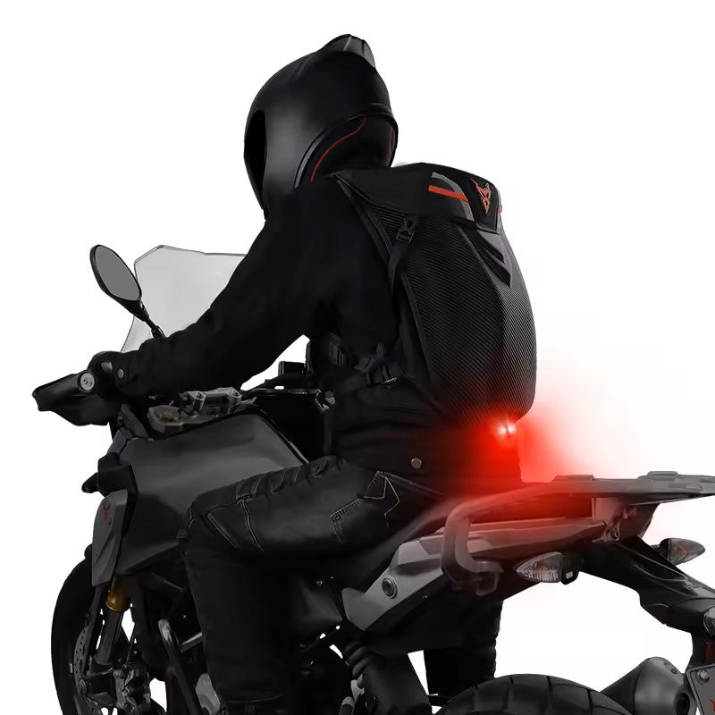 Motorcycle Backpack - MaxViz LED Light - Waterproof - Expandable