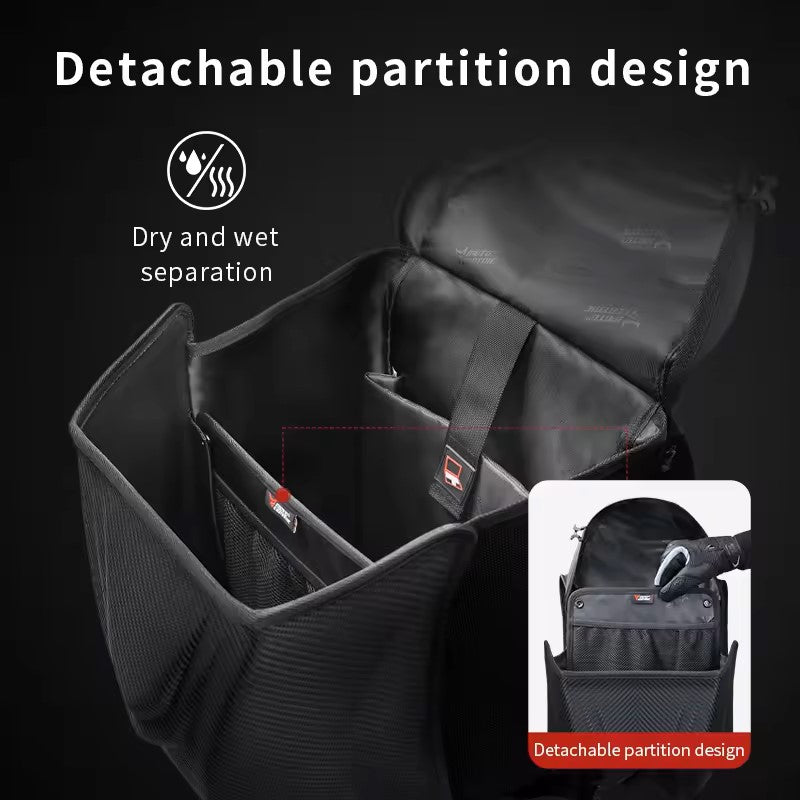 Motorcycle Backpack - MaxViz LED Light - Waterproof - Expandable