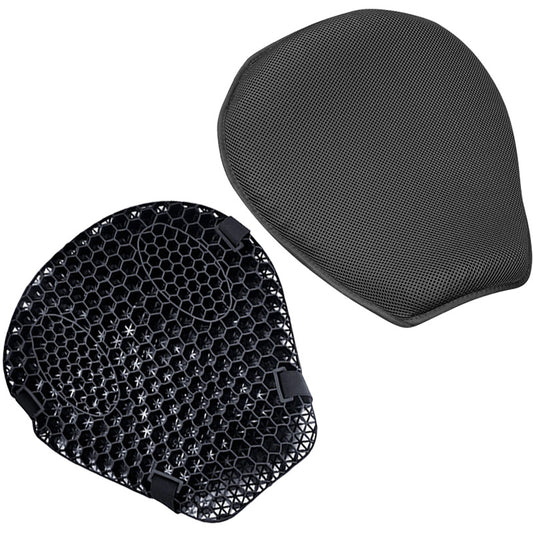 Motorcycle Seat Cushion with Cover - Honeycomb Design