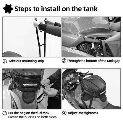 Motorcycle Tank Bag - Tail Bag - Expandable