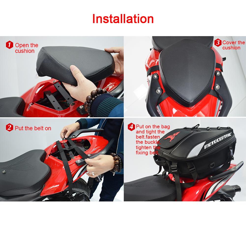 Motorcycle Backpack - Tail Bag - Expandable