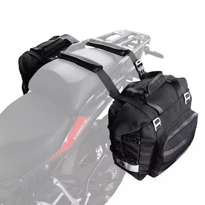 Motorcycle Saddle Bags - Quick Release - Waterproof - 2-Bag Set