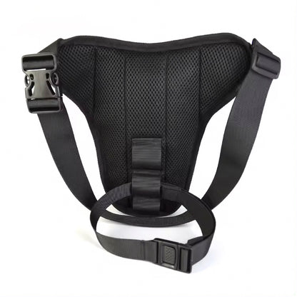 Motorcycle Leg Bag - Waterproof - Fox Face Design - Carbon Fibre Look