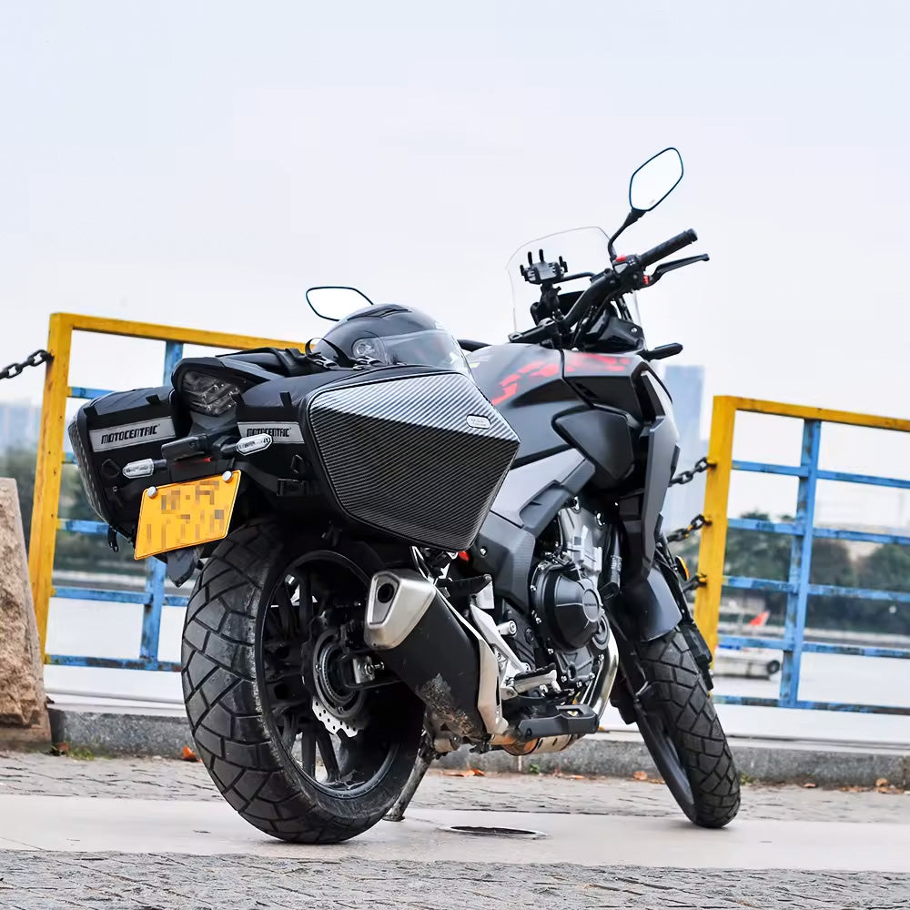 Motorcycle Saddle Bags - Carbon Fibre