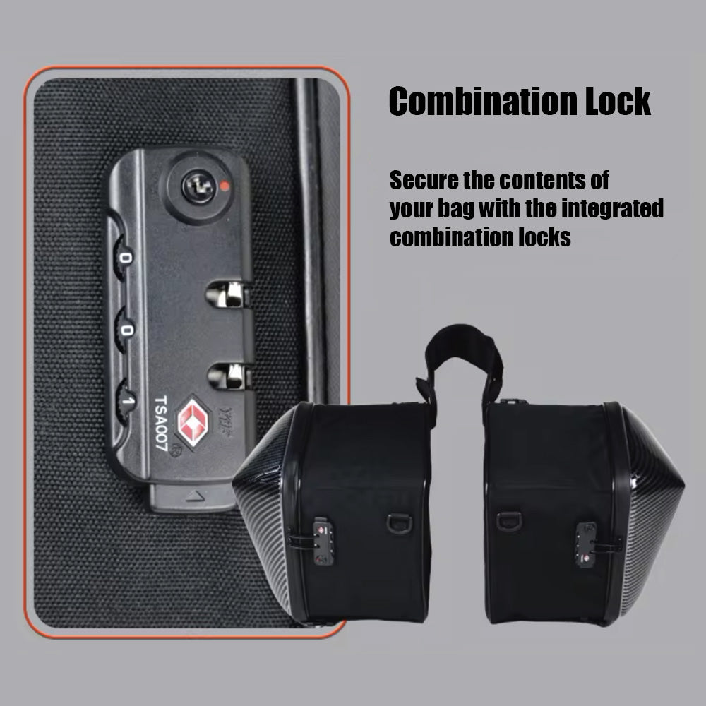 Motorcycle Saddle Bags - Carbon Fibre