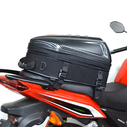 Motorcycle Backpack - Carbon Firbre - Tail Bag - Expandable
