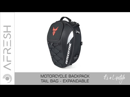 Motorcycle Backpack - Tail Bag - Expandable
