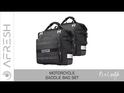 Motorcycle Saddle Bags - Quick Release - Waterproof - 2-Bag Set