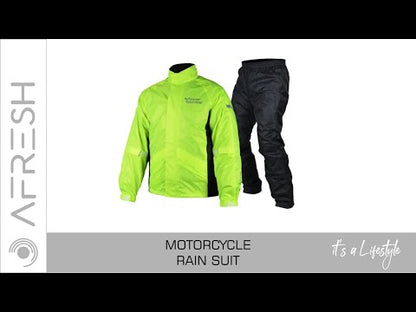 Motorcycle Rain Suit - Adjustable - Reflective